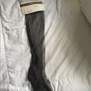 Victoria Secret black seamed hosiery